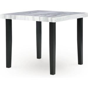 Signature Design by Ashley Chyndon Contemporary Counter Height Dining Table, Gray & Black
