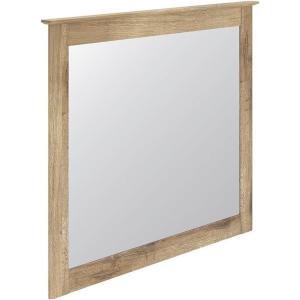 Signature Design by Ashley Allihauser Cottage Bedroom Mirror with Thick Frame, Light Brown