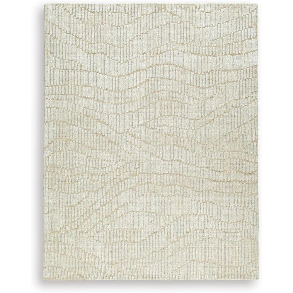 imageSignature Design by Ashley Jaseena Casual 5 x 7 Indoor Medium Pile Abstract Area Rug Beige amp Light BrownBeigeTan