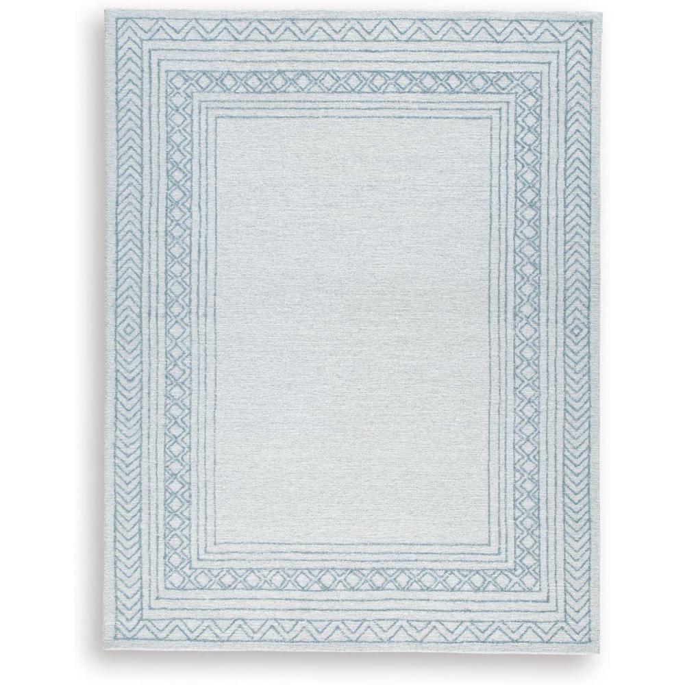 imageSignature Design by Ashley Jaseena Casual 5 x 7 Indoor Medium Pile Abstract Area Rug Beige amp Light BrownBlueIvoryGray