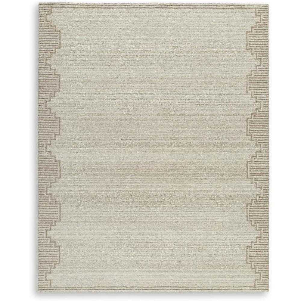 imageSignature Design by Ashley Jaseena Casual 5 x 7 Indoor Medium Pile Abstract Area Rug Beige amp Light BrownBrownBeige