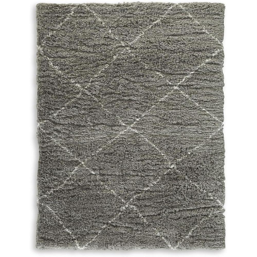 imageSignature Design by Ashley Jaseena Casual 5 x 7 Indoor Medium Pile Abstract Area Rug Beige amp Light BrownGrayCream